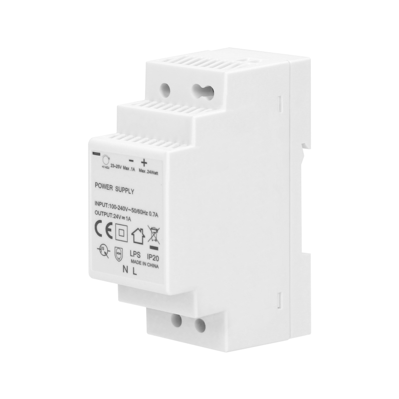 Alimentation courant continu 24V 1A 24W - 2 modules - Transformateur 220V - 24V cc