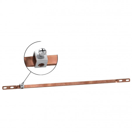 LVS04201 Schneider Linergy TB - Barre de terre nue en cuivre 45cm PRISMA pour connecteur direct 12x3mmÂ²