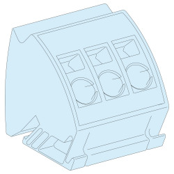 LVS04215 Schneider lot de 4 bloc de terre Ã  connection rapide - 3x16 mmÂ² pour LVS04201