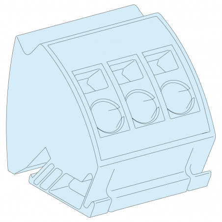 LVS04215 Schneider lot de 4 bloc de terre Ã  connection rapide - 3x16 mmÂ² pour LVS04201