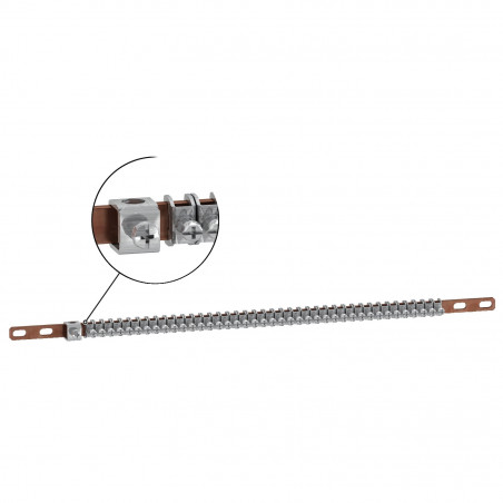 LVS04202 Schneider - Lot de 2x Linergy TB - collecteurs de terre à cavaliers - 20 étriers - Longueur 200mm