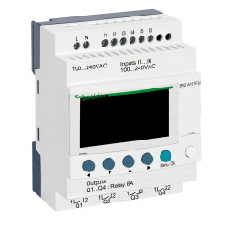 SR2A101FU Schneider - Automate Zelio Logic - relais intelligent 10 E/S 100 à 240Vca - sans horloge avec afficheur