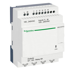 SR2D101FU Schneider - Automate Zelio Logic - relais intelligent 10 E/S 100 à 240Vca - sans horloge sans afficheur