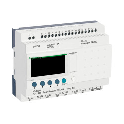 SR3B261BD Schneider - Automate Zelio Logic - relais intelligent 26 E/S extensibles - 24Vcc - horloge + afficheur