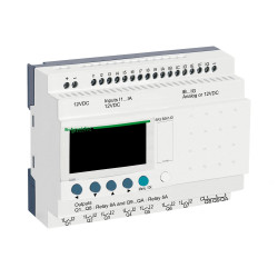 SR3B261JD Schneider - Automate Zelio Logic - relais intelligent 26 E/S extensibles - 12Vcc - horloge + afficheur