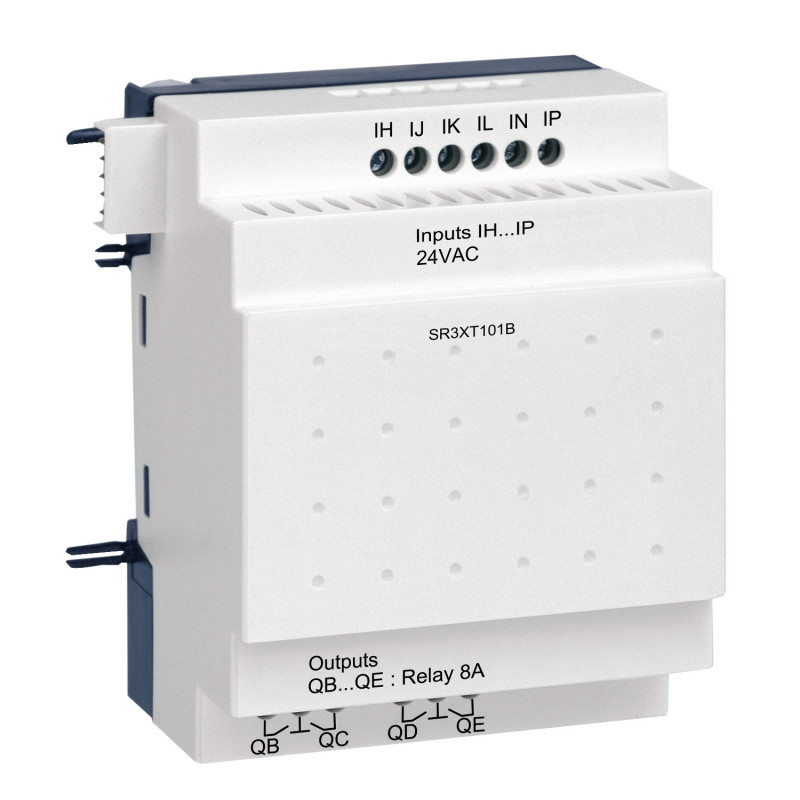 SR3XT101B Schneider - Automate Zelio Logic - module d'extension E/S TOR - 10 entrées/sorties - 24Vca