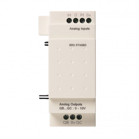 SR3XT43BD Schneider - Automate Zelio Logic - module d'extension E/S analogique - 4 E/S - 24Vcc