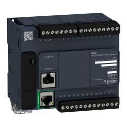 TM221CE24T Schneider - Automate Modicon M221 - Contrôleur 24 entrées/sorties - 24Vcc - PNP - Ethernet +série - 24Vcc