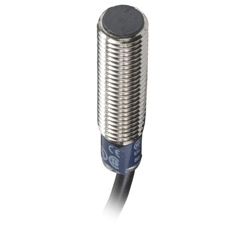 XS108B3PAL2 Schneider XS détecteur inductif métal M8 L34mm noyable Sn2,5mm DC 3 fils PNP NO 2m Telemecanique