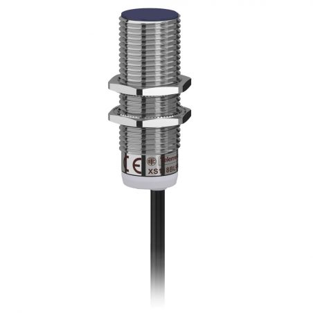XS118BLPAL5 Schneider Capteur Inductif cylindrique M18 12 à 24VDC PNP NO 3 fils Noyable Cable 5m Telemecanique