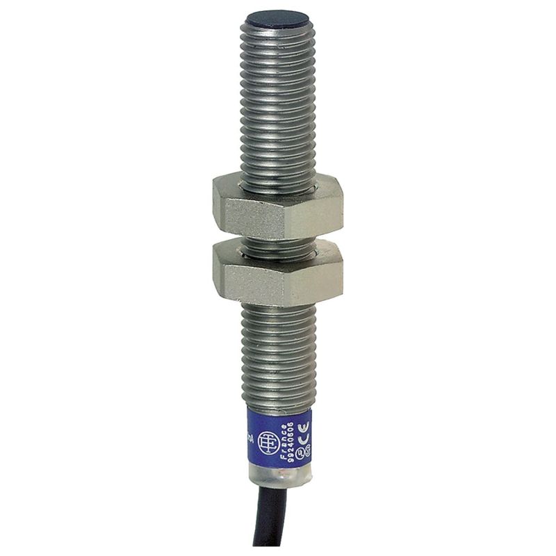 XS1M08PC410 Schneider XS détecteur inductif inox - M8 L50mm noyable Sn1,5mm DC4-PNP NO+NC - 2m Telemecanique