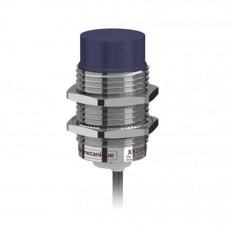 XS230BLPAL2 Schneider Detecteur Inductif cylindrique M30 12 24VDC PNP NO 3 fils Non Noyable Cable 2M Telemecanique