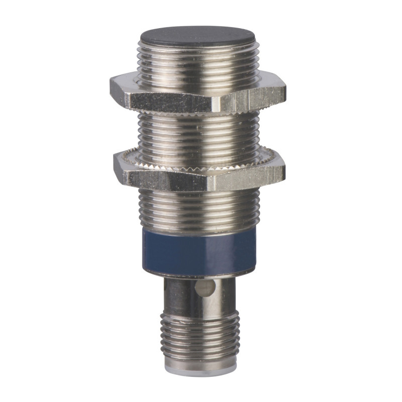XS518B1PAM12 Schneider XS Capteur inductif métal - M18 L50mm noyable Sn5mm DC 3 fils PNP NO - M12 Telemecanique