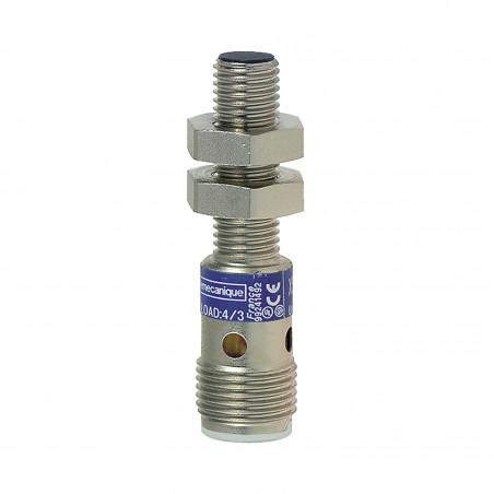 XS608B1NAM12 Schneider XS détecteur inductif inox M8 L62mm noyable Sn2,5mm DC3 fils NPN NO M12 Telemecanique