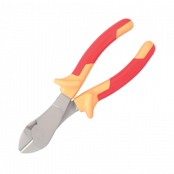 Pince Coupante Diagonale 3-en-1 - Coupe, Dénude Et Sertit - Acier CrV 20 Cm - Pour Électriciens