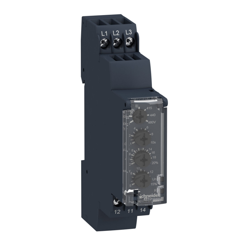 RM17UAS16 Schneider - Relais sur ou sous tension 20 à 80 V AC DC - Zelio Control