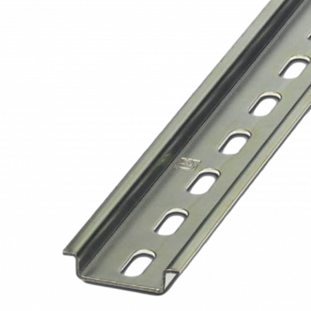 Barre de 1m de Rail DIN 35 x 7,5mm - Rail Omega perforé
