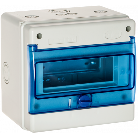 1308A Coffret électrique étanche IP65 - 8 modules HxLxP 200x215x160mm - Solera Indubox