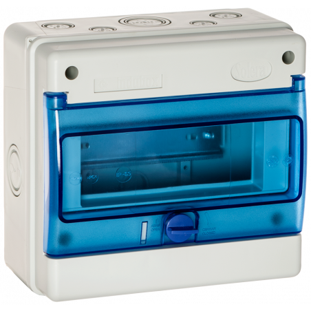 1308B Coffret électrique étanche 8 modules - Faible profondeur 115mm - Solera Indubox