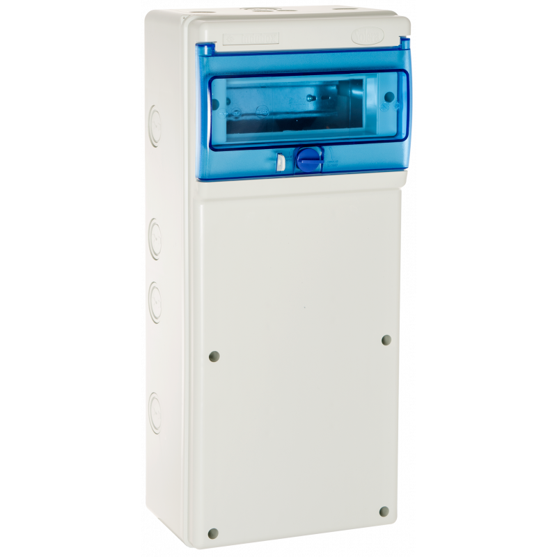1308P Coffret pour prises électriques - 8 modules - Étanche IP65 pour l'extérieur - Solera Indubox