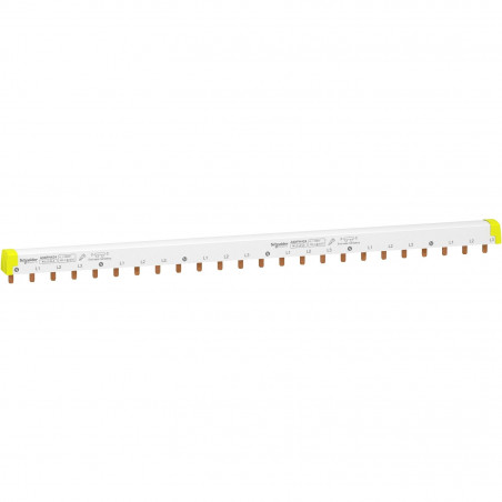 A9XPH424 Schneider Peigne tétrapolaire pour disjoncteur 4P - Pas 18mm - 24 modules - Acti9 iC60