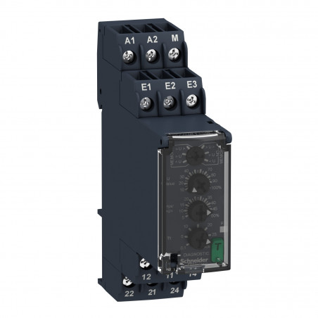 RM22UA33MR Schneider - Relais sur/sous-tension - 15 à 500V- 24 à 240Vca/cc - Zelio Control