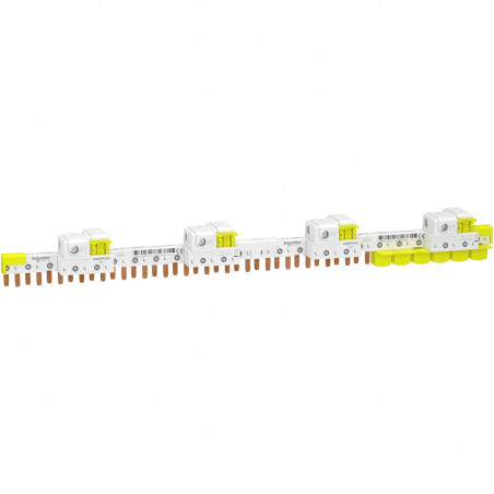 A9XPP624 Schneider - Peigne avec connecteur pour disjoncteur 1P+N - Pas 9mm - 24 modules - Acti 9 iDT40