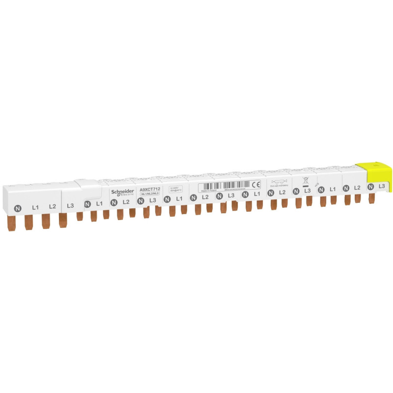 A9XCT712 Schneider - Peigne pour contacteur iCT - Pas de 9mm - 12 modules - Acti9 iDT40