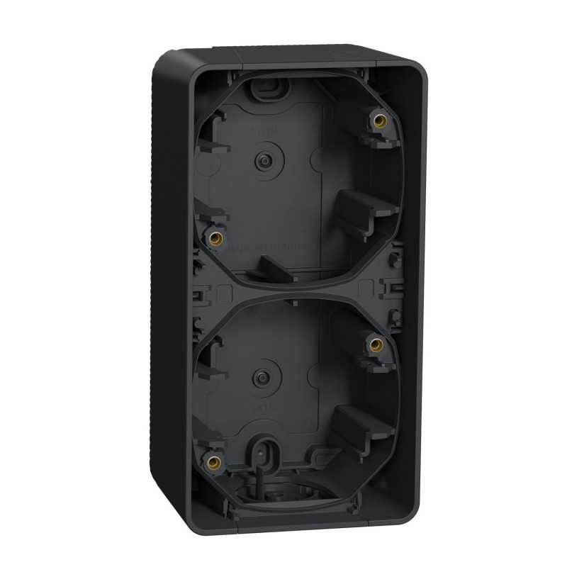 MUR37912 Schneider Mureva Styl - Boîte 2 postes verticale - saillie - IP55 - IK08 - composable