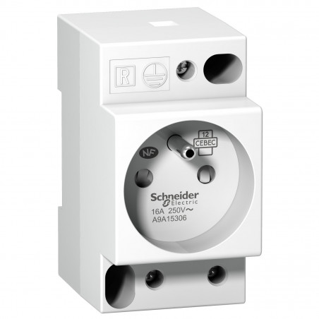 A9A15306 Schneider Prise de courant modulaire 16A 2P+T standard français 250V