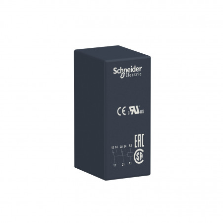 RSB2A080F7 Schneider - Relais PCB embrochable - 2OF (inverseur) - 8A - 110VAC - Zelio RSB
