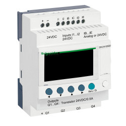 SR3B102BD Schneider - Automate Zelio Logic - relais intelligent 10 E/S extensibles - 24Vcc - horloge + afficheur