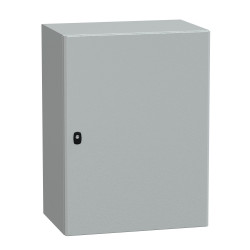 NSYS3D8640P Coffret métallique étanche IP66 - 800x600x400 - plaque fournie - Spacial S3D - Schneider Electric