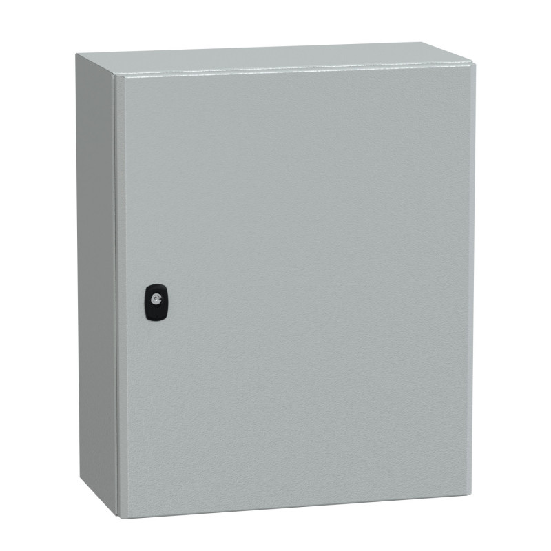 NSYS3D6525P Coffret métallique étanche IP66 - 600x500x250 - plaque fournie - Spacial S3D - Schneider Electric