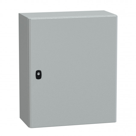 NSYS3D6525P Coffret métallique étanche IP66 - 600x500x250 - plaque fournie - Spacial S3D - Schneider Electric