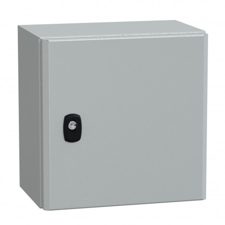 NSYS3D3320P Coffret métallique étanche IP66 - 300x300x200 - plaque fournie - Spacial S3D - Schneider Electric
