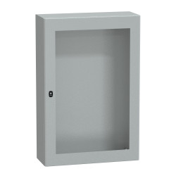 NSYS3D12830T Coffret métallique étanche IP66 - 1200x800x300 - Porte vitrée - Spacial S3D - Schneider Electric