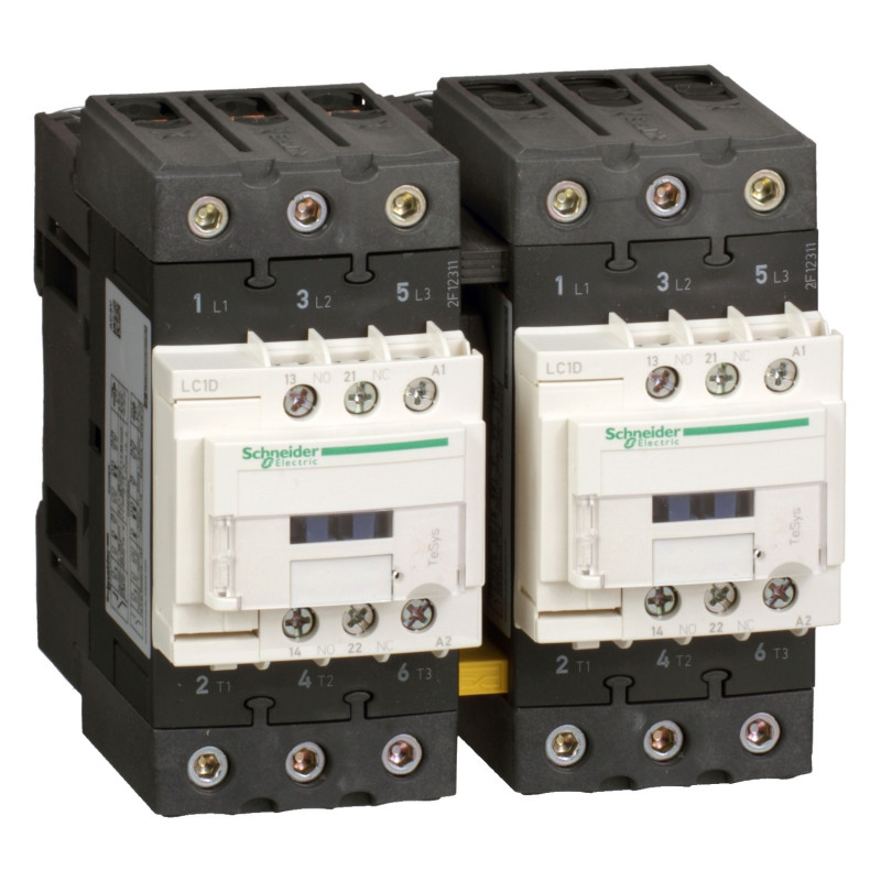 LC2D40AG7 Schneider - Contacteur inverseur tripolaire - 3NO - 40A - Bobine 120Vca - Everlink
