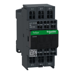 LC1D123BL Schneider - Contacteur tripolaire - 3NO - 12A - Bobine 24Vcc - Auto