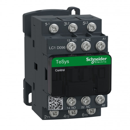 LC1D096B7 Schneider - Contacteur tripolaire - 3NO - 9A - Bobine 24Vca - Cosse