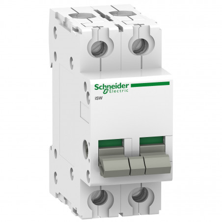 A9S60240 Schneider - Interrupteur sectionneur bipolaire 2P 40A - Acti9 iSW