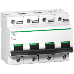 A9N18375 Schneider C120N disjoncteur tétrapolaire Schneider 100 A - 4P - courbe C - 10kA - À vis