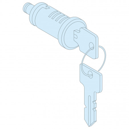 08940 Schneider Prisma - Barrillet de serrure à clé 405 compatible coffret Prisma