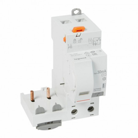 410402 Legrand  Bloc différentiel à vis DX³ - 2P 230V- 63A - type AC 30mA