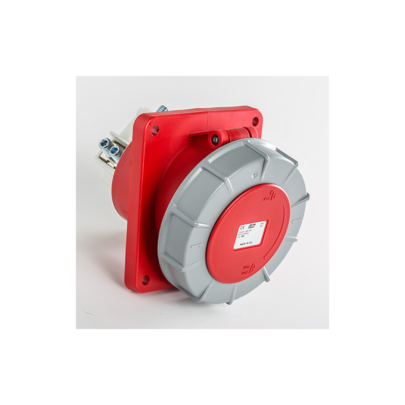 Prise  125A monophasé 2P+T encastrable avec fil pilote - Étanche IP67 - IDE