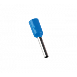 Embouts de câblage pour fil souple 0,75mm² - Bleu - Pré-isolé - Sachet de 100 pces