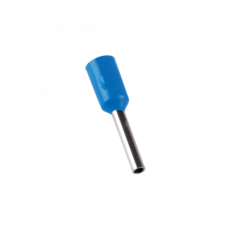 Embouts de câblage pour fil souple 0,75mm² - Bleu - Pré-isolé - Sachet de 100 pces