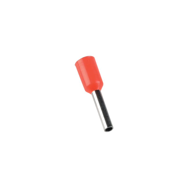 Embouts de câblage pour fil souple 1mm² - Rouge - Pré-isolé - Sachet de 100 pces