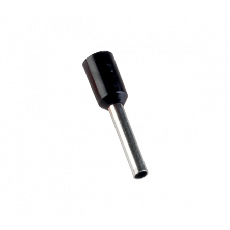 Embouts de câblage pour fil souple 1,5mm² - Noir - Pré-isolé - Sachet de 100 pces