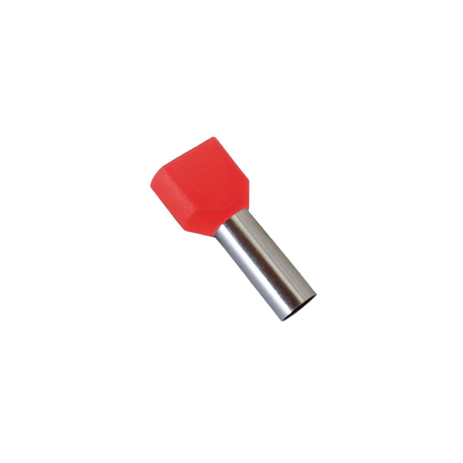 Cable Embout Rong Embouts de câblage DOUBLE fil souple 1mm² - Rouge - 100 pces